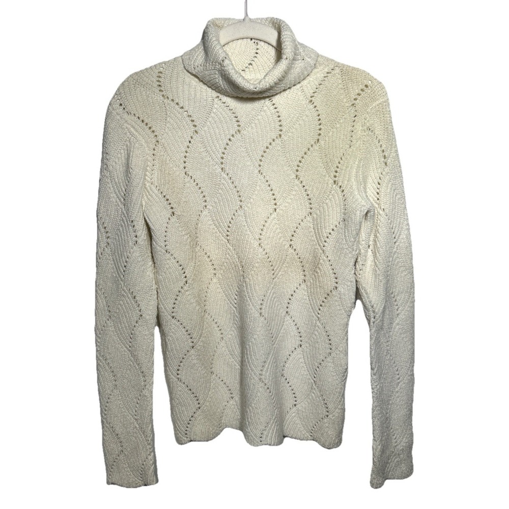 Sundance Champlin Turtleneck Sweater Cream‎ Women's Size XS